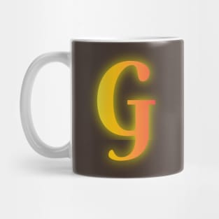 Letter G Letter Art Mug